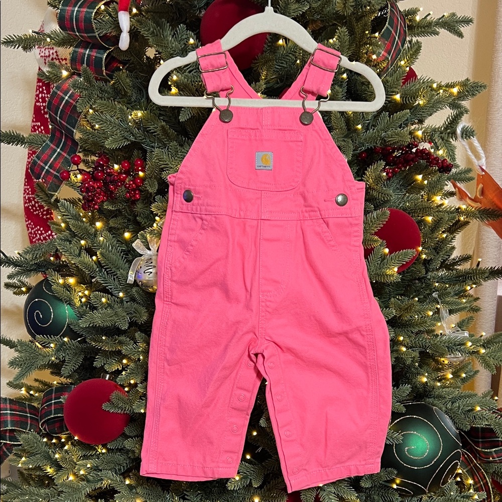 Carhartt Kids Bright Pink Overalls
